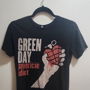 Green Day American Idiot Band Tee Black XS Shirt